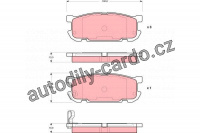 Sada brzdových destiček TRW GDB3303 - MAZDA MX-5 II