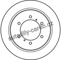Brzdový kotouč TRW DF4075 - MITSUBISHI PAJERO