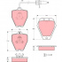 Sada brzdových destiček TRW GDB1451 - AUDI A6