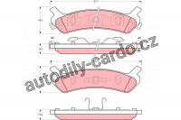 Sada brzdových destiček TRW GDB896 - HYUNDAI SONATA
