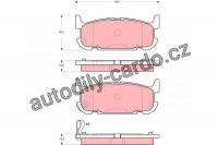 Sada brzdových destiček TRW GDB3318 - MAZDA MX-5 II