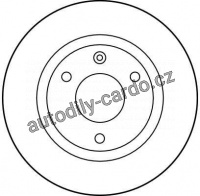 Brzdový kotouč TRW DF1120 - CITROEN AX, PEUGEOT
