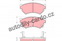 Sada brzdových destiček TRW GDB899 - SUBARU