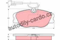 Sada brzdových destiček TRW GDB1058 - ALFA ROMEO 155, FIAT CROMA, LANCIA KAPPA