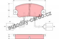Sada brzdových destiček TRW GDB901 - ALFA ROMEO 33