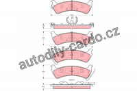 Sada brzdových destiček TRW GDB4094 - FORD EXPLORER 91-