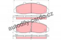 Sada brzdových destiček TRW GDB4103 - FORD F150 96-