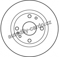 Brzdový kotouč TRW DF3088 - MAZDA 323, MAZDA MX-5