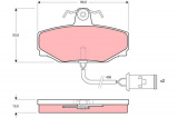 Sada brzdových destiček TRW GDB412 - DAIMLER JAGUAR J40 86-