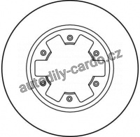 Brzdový kotouč TRW DF1965 - NISSAN TERRANO
