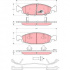 Sada brzdových destiček TRW GDB4120 - JEEP GRAND CHEROKEE 99-