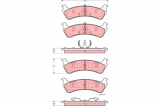 Sada brzdových destiček TRW GDB4123 - FORD EXPLORER 96-