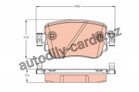 Sada brzdových destiček TRW GDB2042
