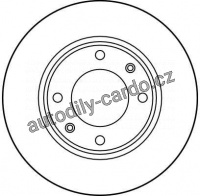 Brzdový kotouč TRW DF1217 - PEUGEOT 106, 205, 306, 405, 205 II