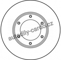Brzdový kotouč TRW DF1967 - NISSAN PATROL