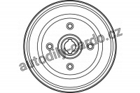 Brzdový buben TRW DB4134 - OPEL CORSA B