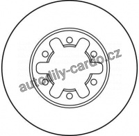 Brzdový kotouč TRW DF1968 - NISSAN