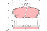 Sada brzdových destiček TRW GDB1083 - ROVER ROVER