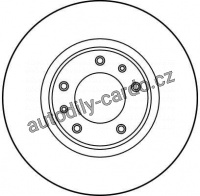 Brzdový kotouč TRW DF1225 - CITROEN XM, Peugeot 605