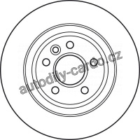 Brzdový kotouč TRW DF4844 - VOLVO S80 II 06-