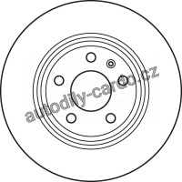 Brzdový kotouč TRW DF4848 - AUDI A4 07-