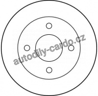 Brzdový kotouč TRW DF1400 - NISSAN MICRA