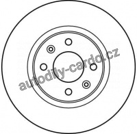 Brzdový kotouč TRW DF2011 - RENAULT 21