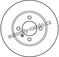 Brzdový kotouč TRW DF2550 - BMW 3 E30