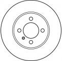Brzdový kotouč TRW DF2550 - BMW 3 E30