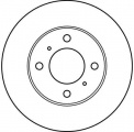 Brzdový kotouč TRW DF4022 - MITSUBISHI CARISMA, COLT