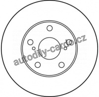 Brzdový kotouč TRW DF1431 - TOYOTA CAMRY, Avensis