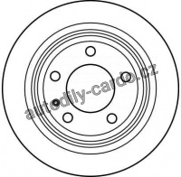 Brzdový kotouč TRW DF2552 - BMW BMW 7 (E23)
