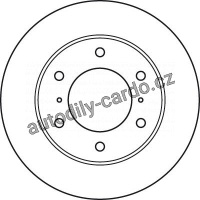 Brzdový kotouč TRW DF4870 - MITSUBISHI PAJERO 00-