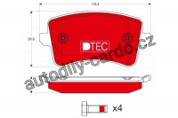 Sada brzdových destiček TRW GDB1765DTE - AUDI A4 07-