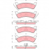 Sada brzdových destiček TRW GDB4124 - JEEP GRAND CHEROKEE -99