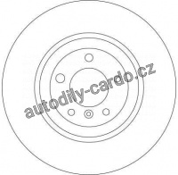 Brzdový kotouč TRW DF4349S - BMW 7, BMW 5