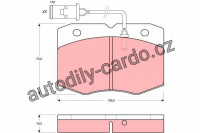 Sada brzdových destiček TRW GDB1111 - IVECO