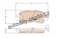 Sada brzdových destiček TRW GDB3539