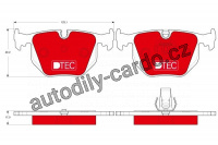 Sada brzdových destiček TRW GDB1530DTE - BMW X5