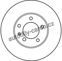 Brzdový kotouč TRW DF2559 - DAIMLER JAGUAR XJ