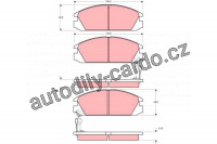 Sada brzdových destiček TRW GDB925 - HONDA ACCORD