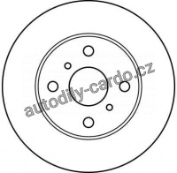 Brzdový kotouč TRW DF1441 - TOYOTA