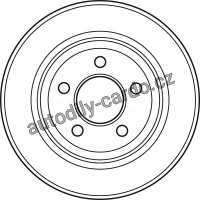 Brzdový kotouč TRW DF4882 - CHRYSLER VOYAGER 95-