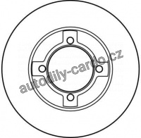 Brzdový kotouč TRW DF2570 - NISSAN, PRAIRIE, SUNNY