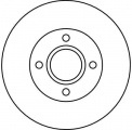 Brzdový kotouč TRW DF4036 - FORD FOCUS, FIESTA
