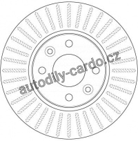 Brzdový kotouč TRW (DF6186)