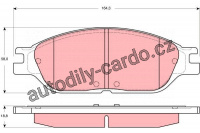 Sada brzdových destiček TRW GDB4138 - FORD WINDSTAR 99-