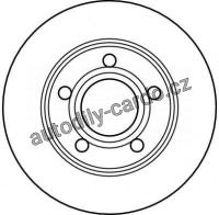 Brzdový kotouč TRW DF4039 - AUDI A6