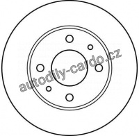 Brzdový kotouč TRW DF2576 - NISSAN SUNNY