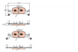 Sada brzdových destiček, kotoučová brzda TRW GDB2126